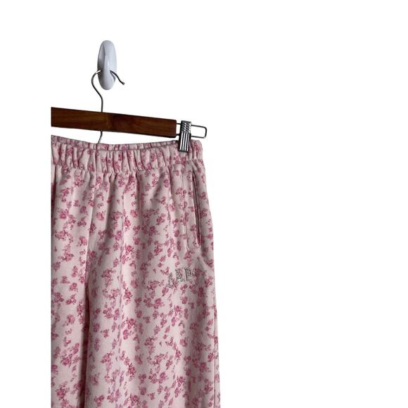 LoveShackFancy  x Gap Kids Pink Floral Sweatpants Jogger Limited Edition Girls L - Picture 3 of 11